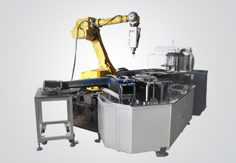 大型異形塑膠風管銑削機器人