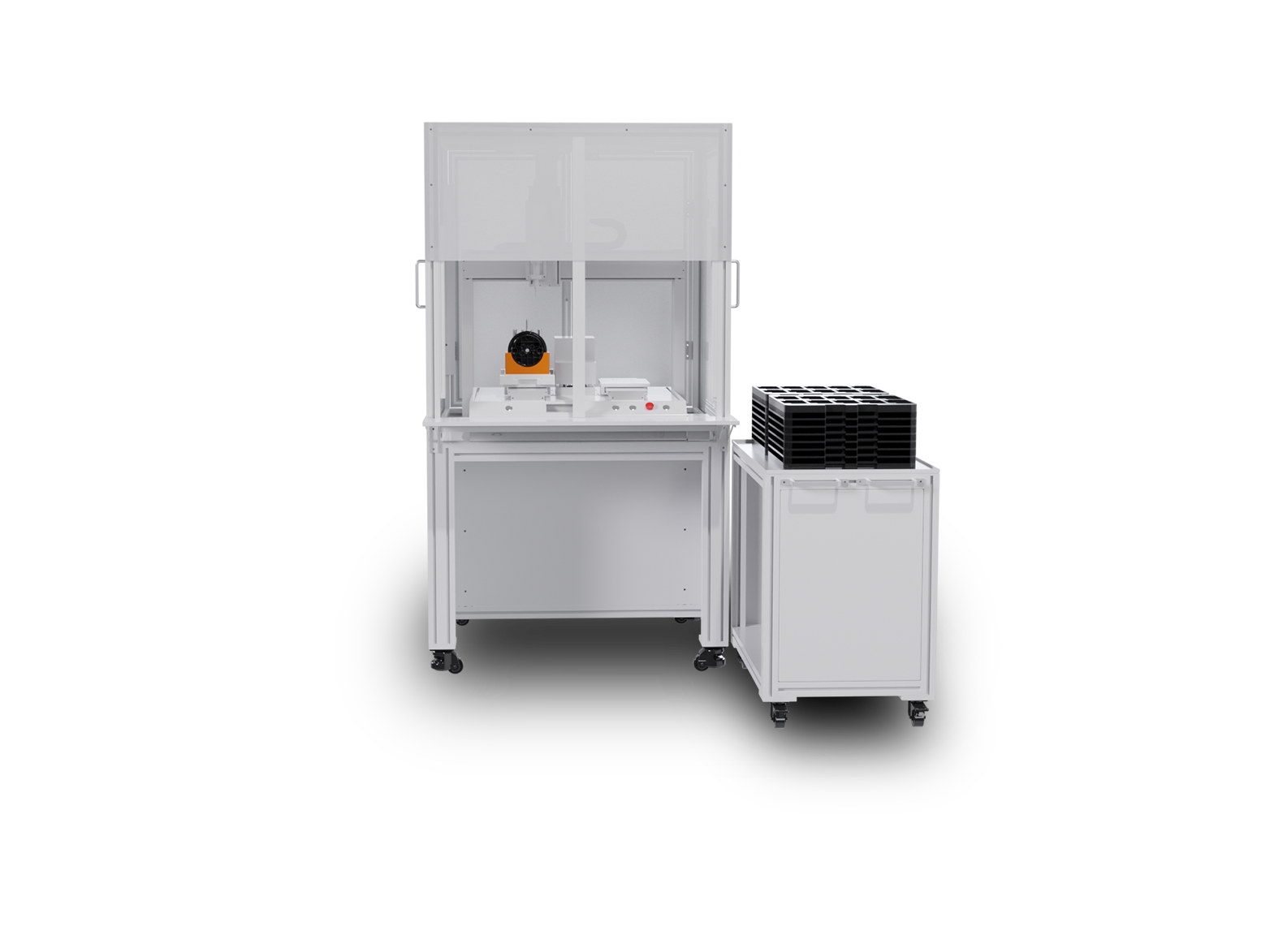 塑膠頭連接片螺絲自動鎖付機